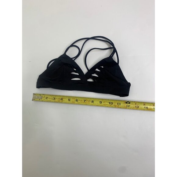 Sam Edelman Black Strappy Cutout Wireless Bralette Top Women’s Size Small - Picture 5 of 7